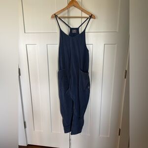 Free People Navy Blue Jumpsuit with Pockets
